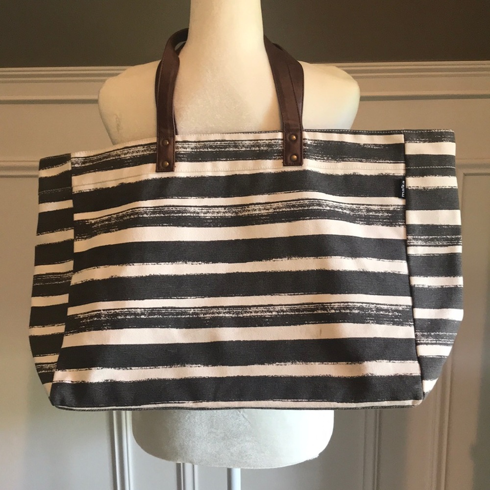 Large Maika Stripe Tote Bag